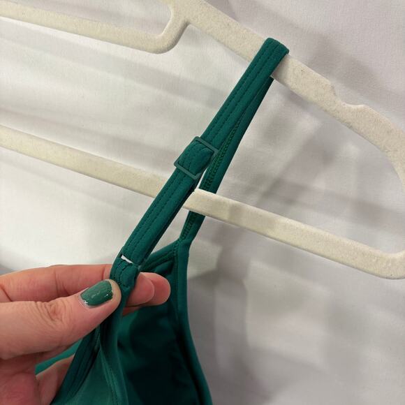 Offline by Aerie Size M Real Me Xtra Green Flare Jumpsuit One Piece Workout Yoga - Picture 9 of 14